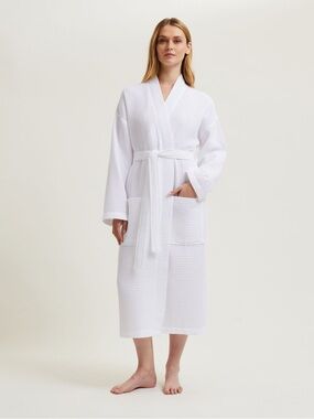 Yves Delorme is a luxury waffle weave bath robe